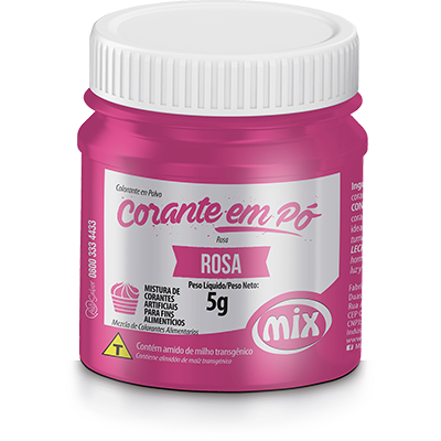 CORANTE PÓ MIX ROSA 5G Embalamil Embalagens